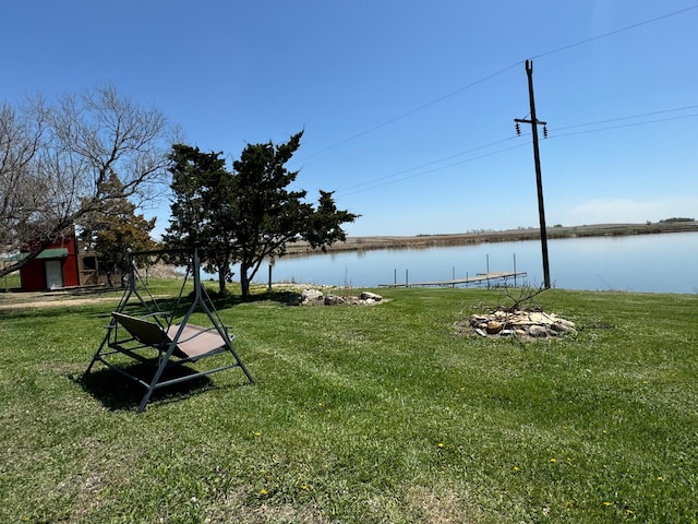 13739 429th Ave, Webster, SD 57274 - view of green lawn featuring a water view