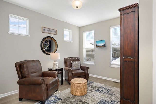 819 Roselyn Dr, Victoria, MN 55386 - sitting room with baseboards and light wood-type flooring