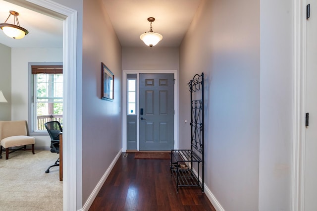 721 Quail Pkwy, Watertown, MN 55388 - foyer with baseboards and wood finished floors