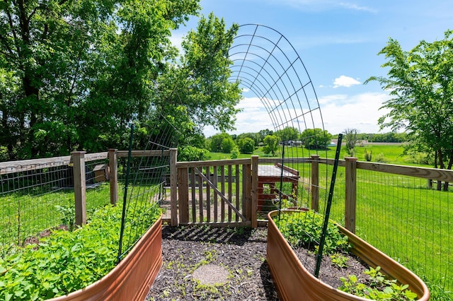 721 Quail Pkwy, Watertown, MN 55388 - wooden terrace featuring a garden and a gate