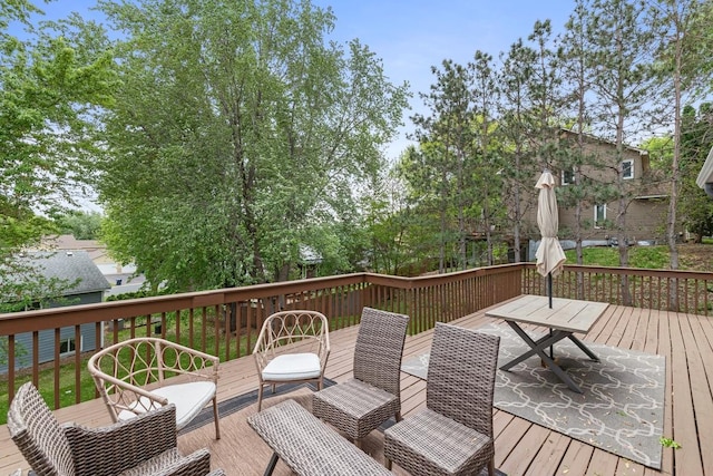 4180 Reading Rd, Eagan, MN 55123 - view of wooden deck