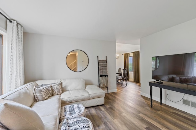 4180 Reading Rd, Eagan, MN 55123 - living room with wood finished floors and baseboards