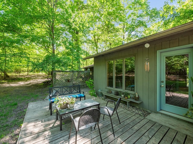 2536 Sandhill Ln NE, Carlos Twp, MN 56308 - view of wooden deck