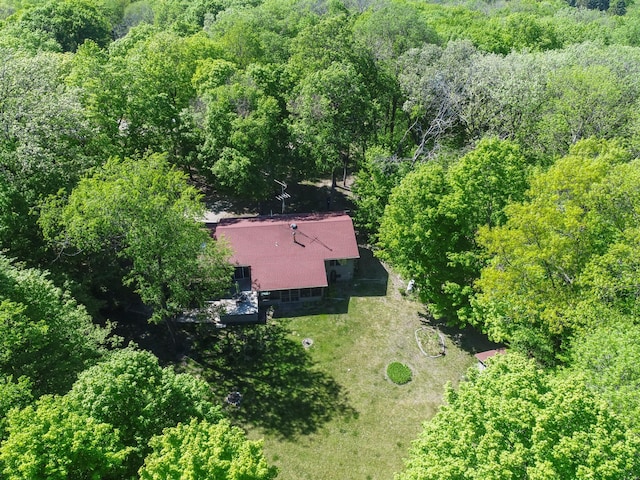 2536 Sandhill Ln NE, Carlos Twp, MN 56308 - aerial view of property and surrounding area with a forest