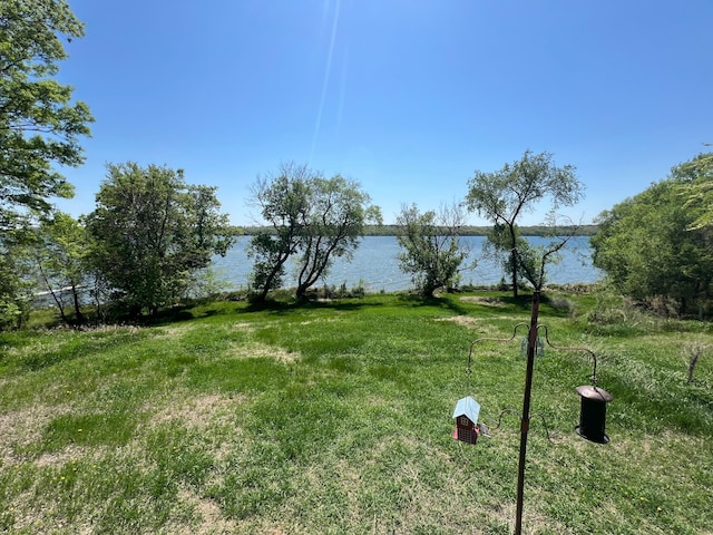 34373 State Highway 7, Foster Twp, MN 56225 - view of yard with a water view