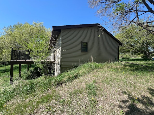 34373 State Highway 7, Foster Twp, MN 56225 - view of property exterior with a deck