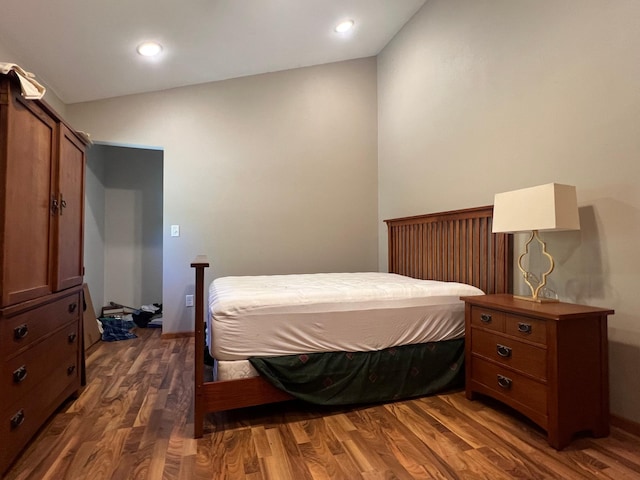 34373 State Highway 7, Foster Twp, MN 56225 - bedroom with dark wood-style flooring and recessed lighting