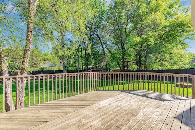 12761 Ethelton Way, Apple Valley, MN 55124 - deck featuring an outdoor structure and a shed
