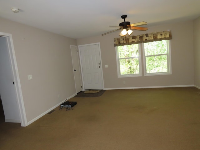 47375 Gone Golfin, Garrison, MN 56450 - entryway with a ceiling fan and carpet floors