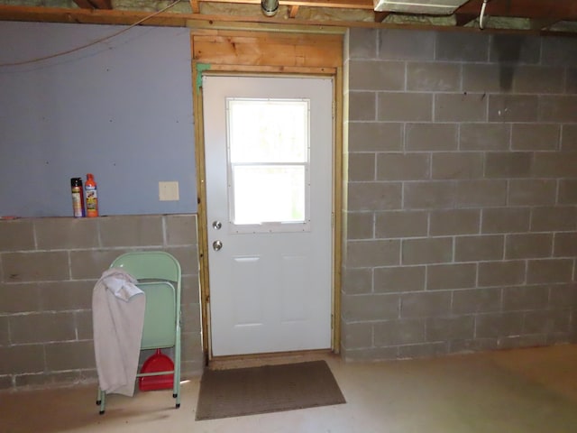 47375 Gone Golfin, Garrison, MN 56450 - doorway to outside with concrete floors