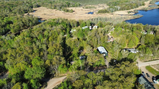 47375 Gone Golfin, Garrison, MN 56450 - drone / aerial view of a heavily wooded area and a nearby body of water
