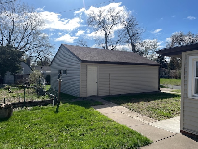 view of outbuilding featuring an outbuilding