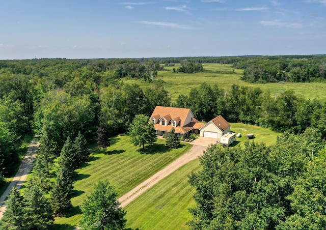 18046 Zodiac St NE, Columbus, MN 55025 - view from above of property with a forest