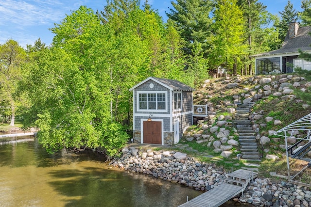 6024 Ojibwa Rd, Brainerd, MN 56401 - view of outbuilding with stairs