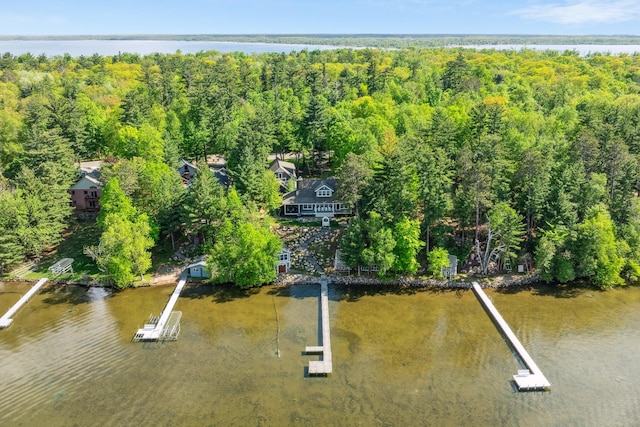 6024 Ojibwa Rd, Brainerd, MN 56401 - bird's eye view of a large body of water and a heavily wooded area
