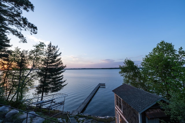 6024 Ojibwa Rd, Brainerd, MN 56401 - dock area featuring a water view