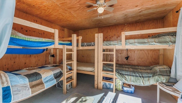 13749 169th Ave, Villard, MN 56385 - bedroom with wooden walls