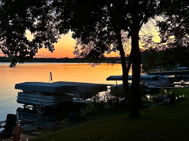13749 169th Ave, Villard, MN 56385 - water view with a boat dock