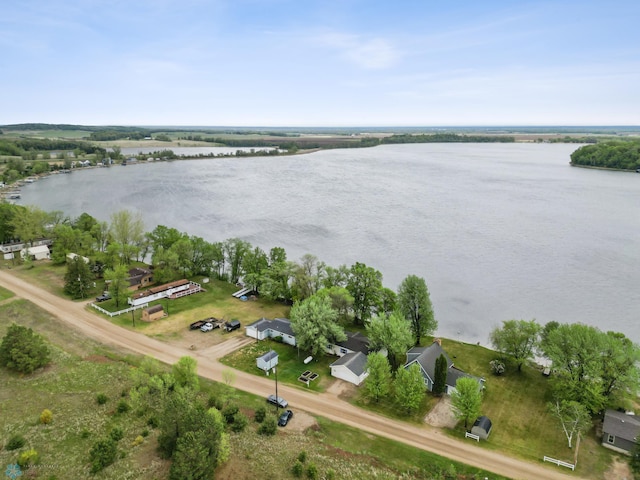 45642 Devils Lake Rd, Edna Twp, MN 56573 - aerial overview of property's location with a nearby body of water