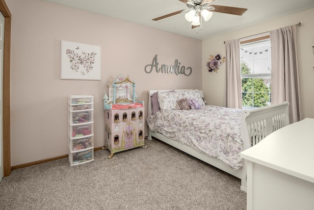 4132 Oakbrooke Curv, Eagan, MN 55122 - carpeted bedroom with baseboards and ceiling fan