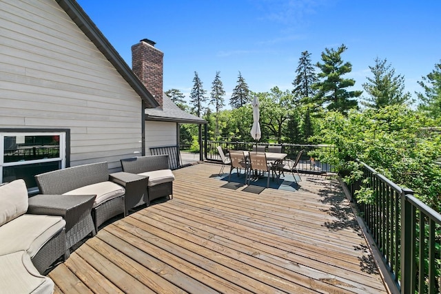 1460 36th St, Minneapolis, MN 55408 - deck with outdoor dining area and an outdoor living space