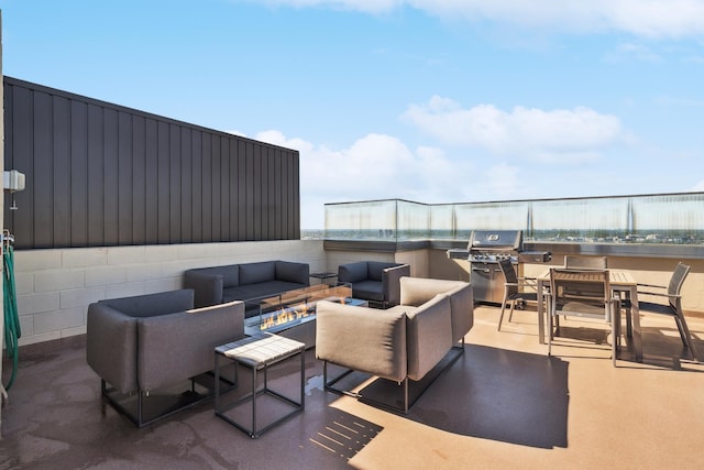 400 Groveland Ave Unit 1512, Minneapolis, MN 55403 - view of patio / terrace featuring grilling area and an outdoor hangout area