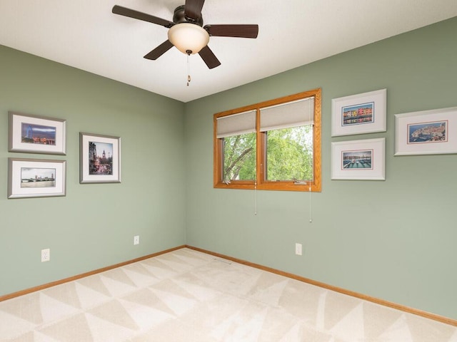 5705 Quinwood Ln N, Plymouth, MN 55442 - carpeted empty room featuring baseboards and ceiling fan