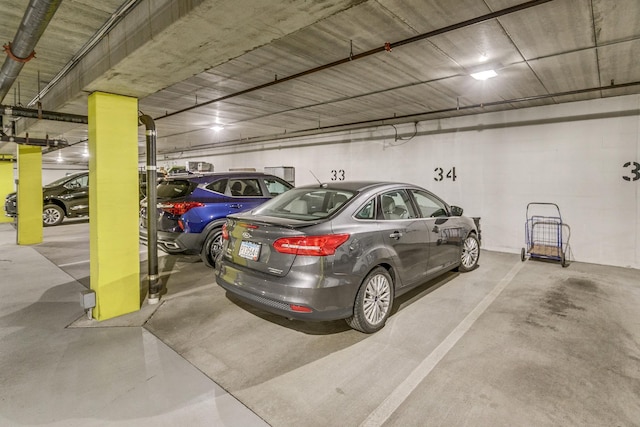 view of parking deck