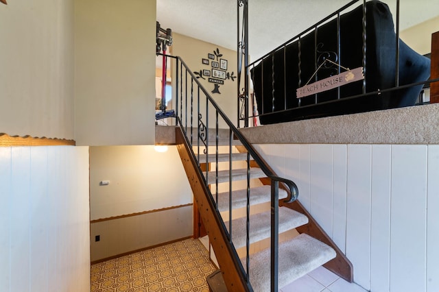 view of stairway