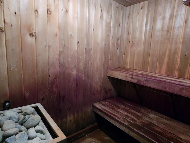 30091 Sunny Beach Rd, Harris Twp, MN 55744 - relaxing sauna / steam room featuring wood walls