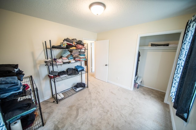 306 Hiawatha Dr E, Wabasha, MN 55981 - bedroom featuring carpet floors, a textured ceiling, and baseboards