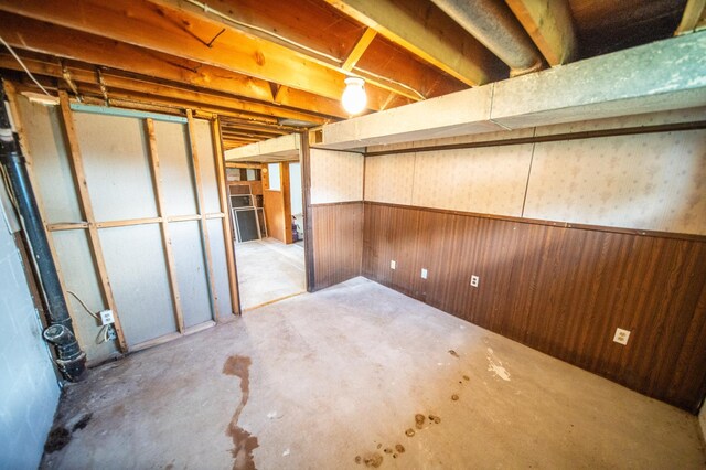 306 Hiawatha Dr E, Wabasha, MN 55981 - unfinished below grade area featuring wooden walls