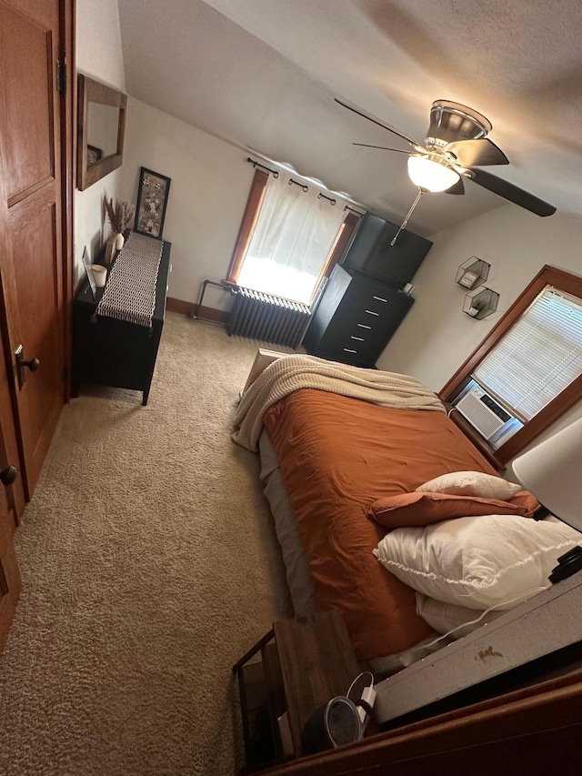112 Main St, Sherburn, MN 56171 - bedroom with light carpet and a ceiling fan