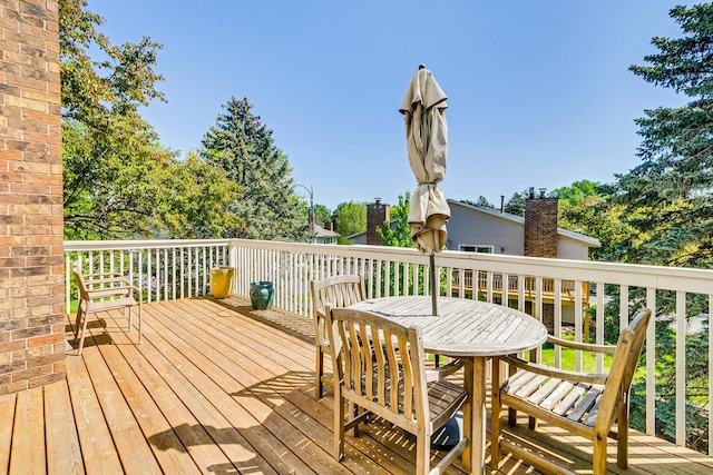 1709 140th St, Burnsville, MN 55337 - view of wooden deck