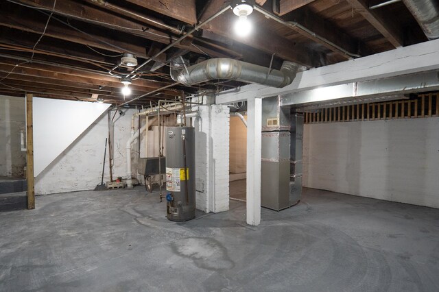188 Wyoming St E, Saint Paul, MN 55107 - unfinished basement with water heater and heating unit