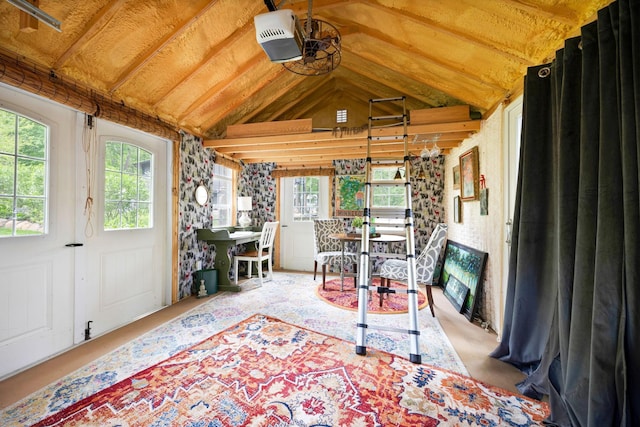 18120 Hummingbird Rd, Deephaven, MN 55391 - sunroom / solarium featuring healthy amount of natural light and lofted ceiling