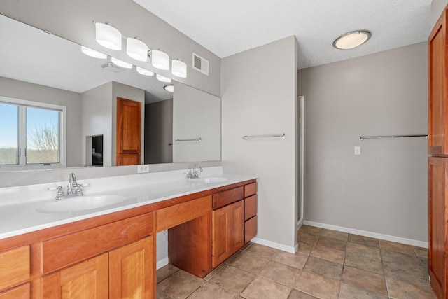 5230 Rebecca Park Trl, Greenfield, MN 55357 - bathroom with double vanity and baseboards