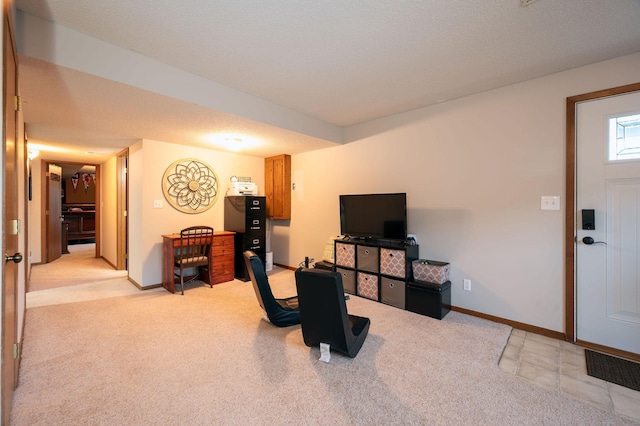 791 Highland Rd, Windom, MN 56101 - living room featuring light carpet and baseboards