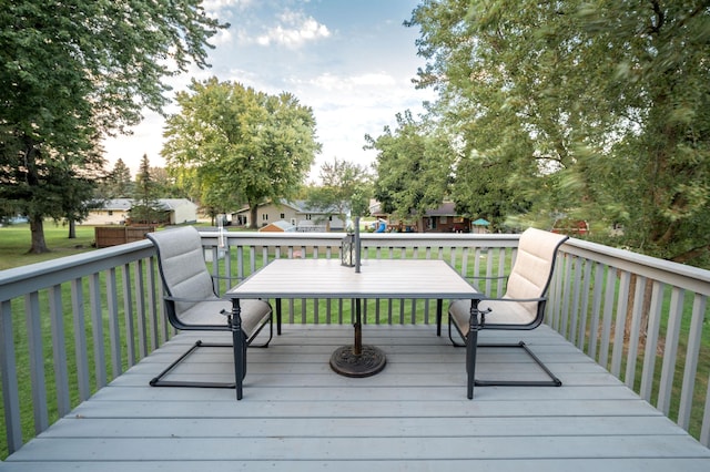 791 Highland Rd, Windom, MN 56101 - deck with a lawn