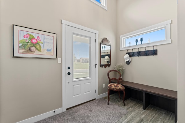 409 10th St NW, Dodge Center, MN 55927 - foyer entrance with baseboards and wood finished floors