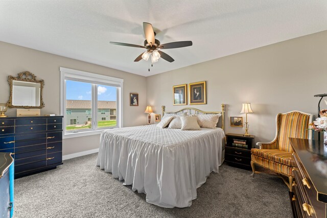 409 10th St NW, Dodge Center, MN 55927 - bedroom with light carpet, baseboards, and ceiling fan