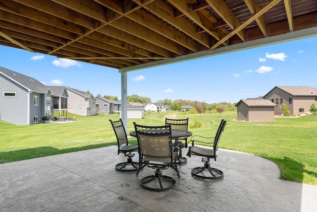 409 10th St NW, Dodge Center, MN 55927 - view of patio / terrace featuring a residential view and outdoor dining area