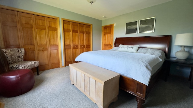 33401 Lakes Trl, Chisago Lake Twp, MN 55045 - bedroom with light carpet and two closets