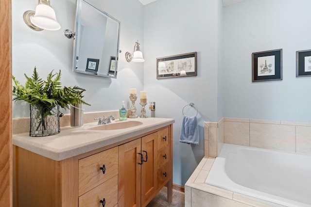 33401 Lakes Trl, Chisago Lake Twp, MN 55045 - full bathroom featuring vanity and a bath