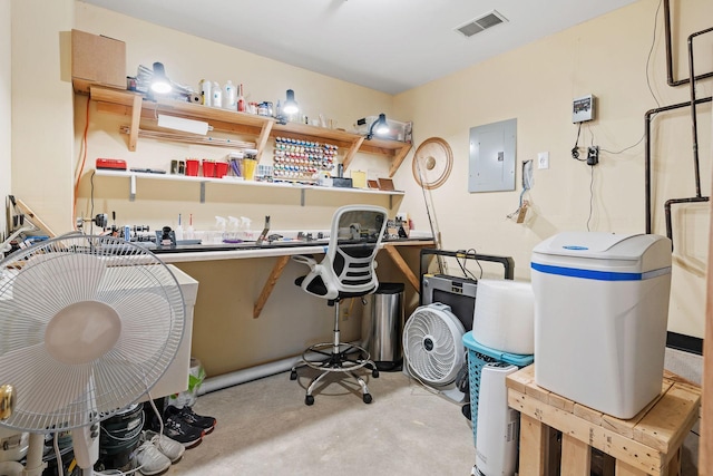 33401 Lakes Trl, Chisago Lake Twp, MN 55045 - misc room with electric panel and concrete floors
