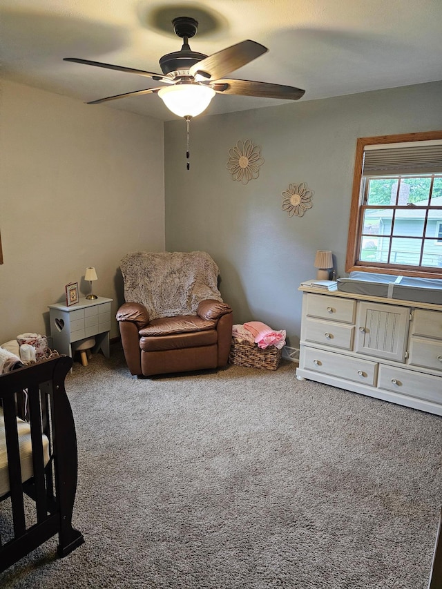 1005 8th Ave SW, Pipestone, MN 56164 - bedroom with carpet floors and a ceiling fan