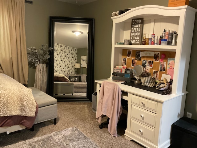 1218 8th Ave NW, Perham, MN 56573 - bedroom featuring carpet floors and a desk