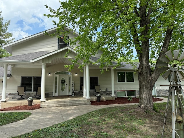 4615 County Road 5 NW, Byron, MN 55920 - view of front facade with covered porch and a shingled roof