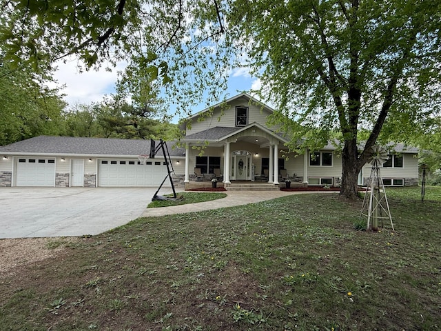 4615 County Road 5 NW, Byron, MN 55920 - view of front of property with a porch and concrete driveway