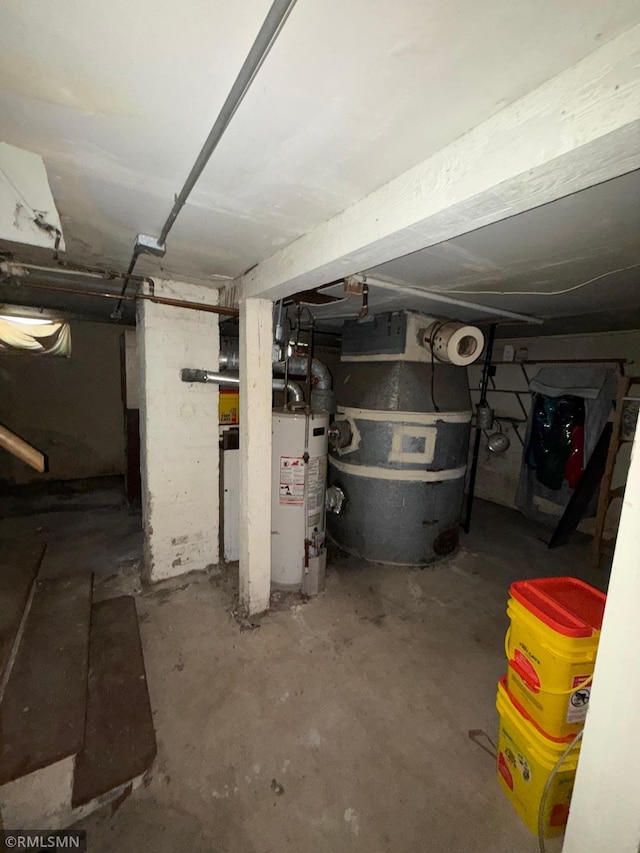 2224 42nd St, Minneapolis, MN 55407 - unfinished below grade area featuring water heater